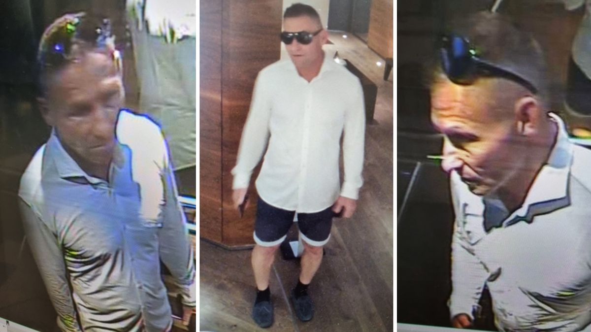 Krádež luxusních hodinek z hotelového wellness v Praze, policie hledá muže z fotky